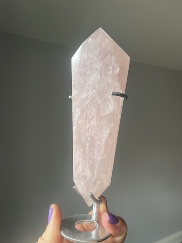 Rose quartz statement piece
