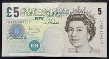 Old Five £5 Pound Note