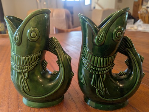 Nice pair vintage green - pair,