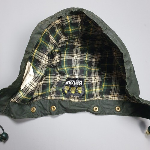 Barbour sage hood - barbour, wax