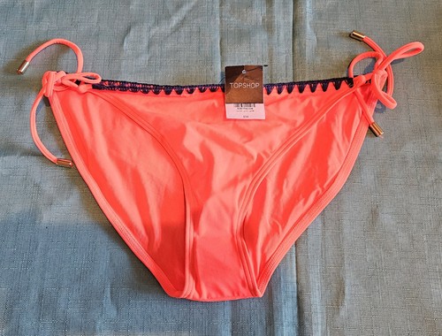Topshop neon coral with - topshop, blue