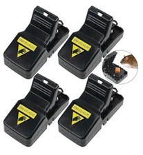 4 x Super Heavy Duty Snap Mouse Rat Traps Rat Bait Rats Pest Catcher Reusable