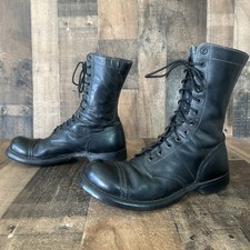 Corcoran Vintage Black Lace Up Jump Boots Mens 10 D