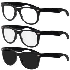 NOVELTY GEEK GLASSES NERD FANCY DRESS COSTUME ACCESSORY MENS LADIES CHOOSE STYLE
