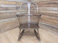 Vintage Ercol Golden Dawn Windsor Chairmakers Rocking Chair 7912 Elm/Beech