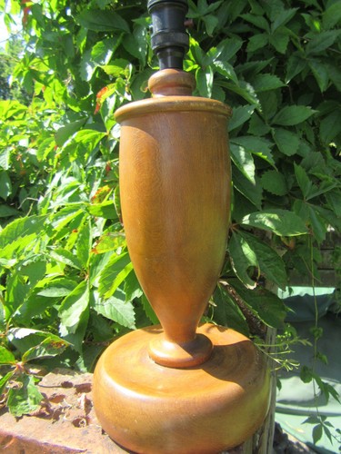 Vintage hand turned wood table - vintage,