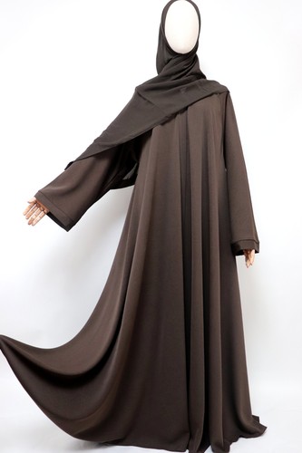 Dubai abaya marble - open, flare