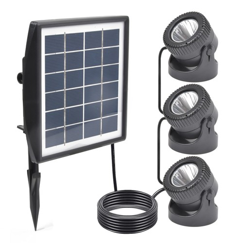 Solar powered pond lights - powered,