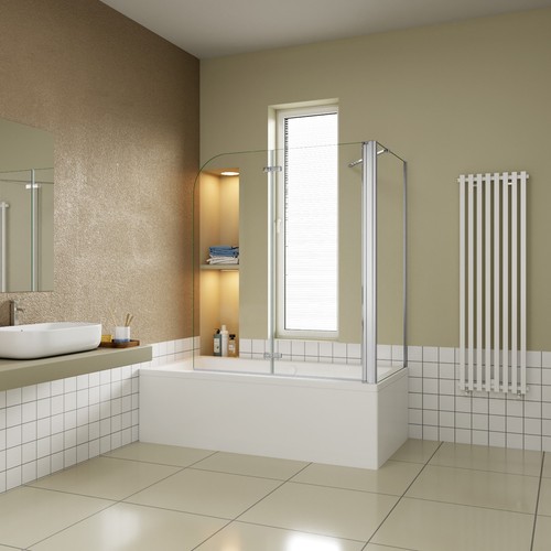 Pivot hinge shower bath screen - bath,