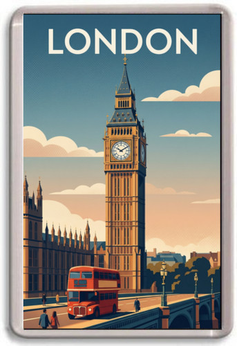 Fridge magnet london big - london,