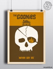 GOONIES - Minimalist Movie Poster, Minimal Film Posteritty Art 80's Print Sloth
