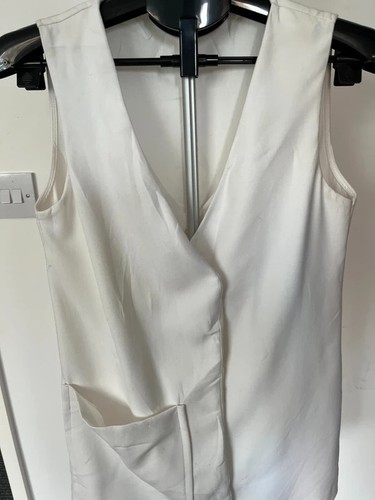 Zara trafaluc white sleeveless - zara,