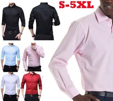 Mens Shirt Top Business Long