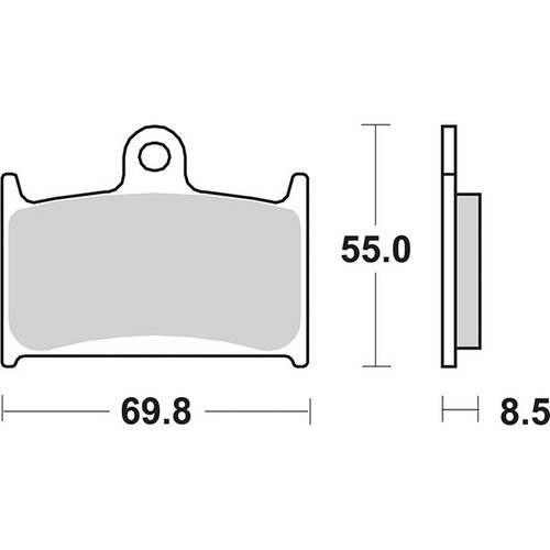 Brake pad set sbs - brake,