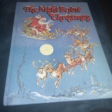 NIGHT BEFORE CHRISTMAS BOOK Rene Cloke 1980 Hardback Vintage children’s book