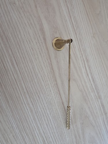 Candle snuffer with long - candle, brass
