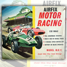 Airfix 1/32 Motor Racing Model M.R.11 Set Lotus & Cooper Boxed 1960s Set +Extras