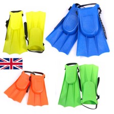 Kids Children Junior Swimming Swim Diving Snorkeling Adjustable Flippers Fins UK