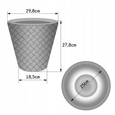 Round Tall Plant Pot Elegant