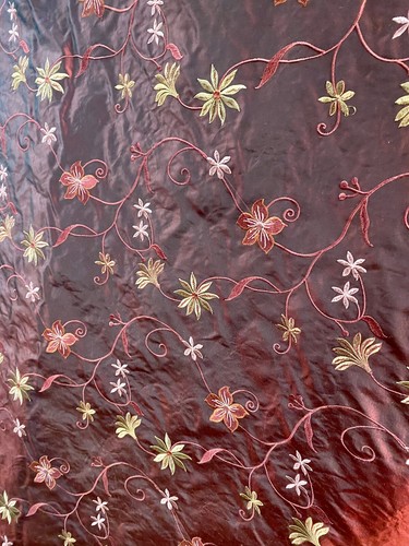 10yd piece 100 silk - piece, floral