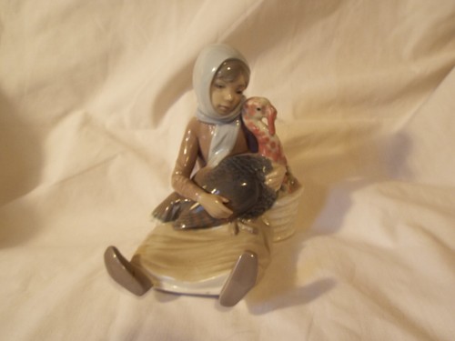 Vintage lladro girl with - lladro, "girl