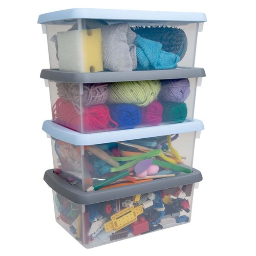Set plastic storage - of, boxes