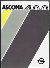 Opel Ascona B 400 2-dr 1980-1981 UK Market Foldout Sales Brochure