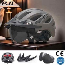 Bike Helmet Adult with Visor Sun Goggle Motorbike Bicycle Road MTB Cycling UK