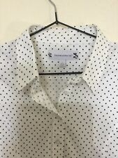 Deane & White Cotton Blend Spotted Stretchy Top size L