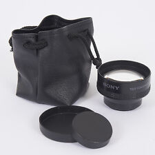 SONY TELE CONVERSION LENS X2.0 VCL-R2037 - BOTH CAPS AND ORIGINAL POUCH