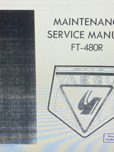 Yaesu 480r service manual - ft-480r,