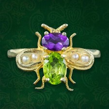 Suffragette Style Bee Ring