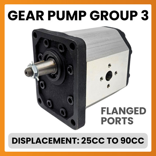 Hydraulic gear pump group - hydraulic, pump,