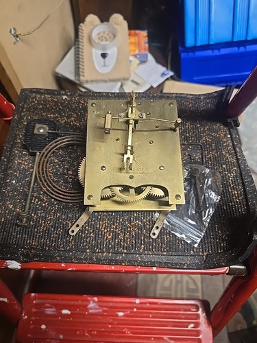 Antique rare clock mechanism - rare,