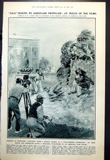 Antique Old Print Aeroplane