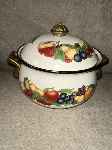 Vintage enamelware dutch - vintage,