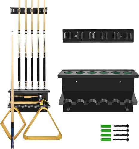 Wall mount pool stick - stick, holder