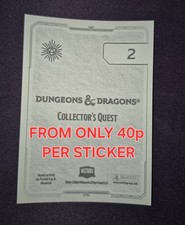 Dungeons & Dragons Sticker Collection Singles (Panini, 2025) MULTIBUY DISCOUNT