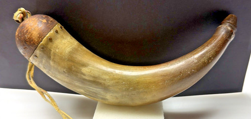 Old primitive powder horn - old,