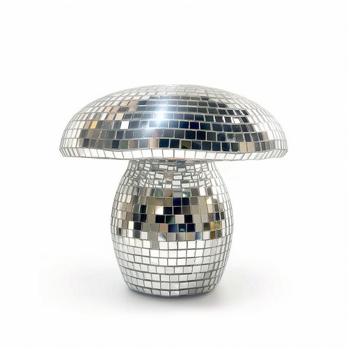 Toadstool disco ball ornament - disco,