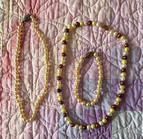 Honora pearl jewellery set - pearl,