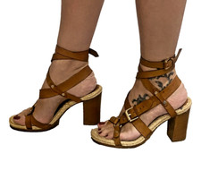 Mulberry Ankle Strap Sandals