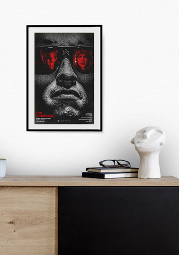 Terminator retro poster - a4,