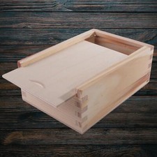 Small Slide Lid Wooden Box