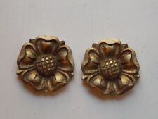 DECORATIVE RESIN FURNITURE MOULDINGS TWO SMALL  ROSES