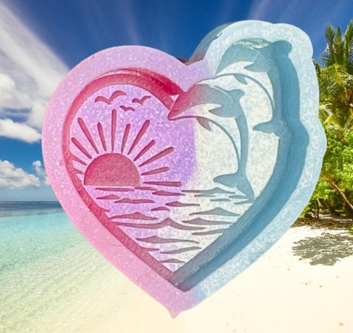 Dolphin sunset silicone - dolphin,