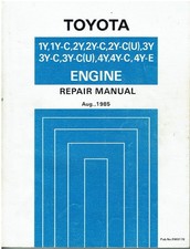 TOYOTA HIACE Mk3 LITEACE M20 HILUX Mk4 CROWN S120 ORIG 1985 ENGINE REPAIR MANUAL