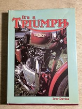 Vintage Retro 1982  Triumph Motorbike Book By IVOR DAVIES.