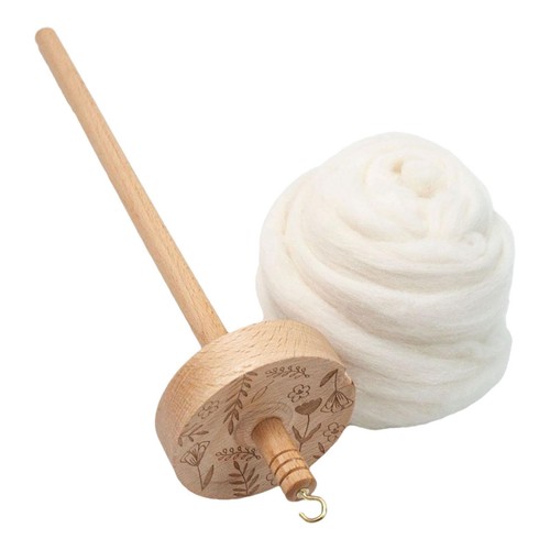 Top whorl with wool wheel - whorl,