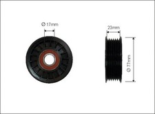 V-RIBBED BELT TENSIONER PULLEY